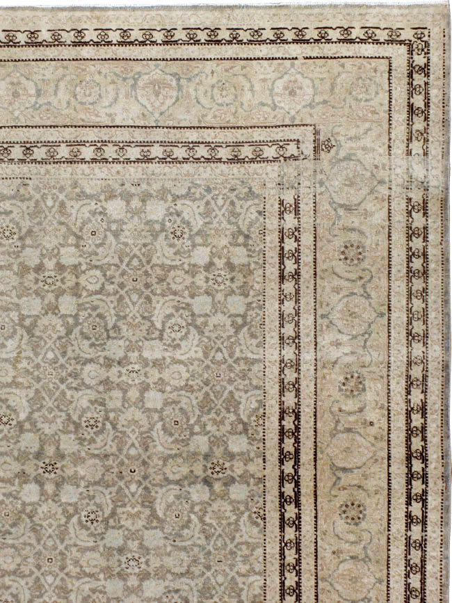 Antique Persian Tabriz Room Size CarpetCarpet, No.22142 - Gss