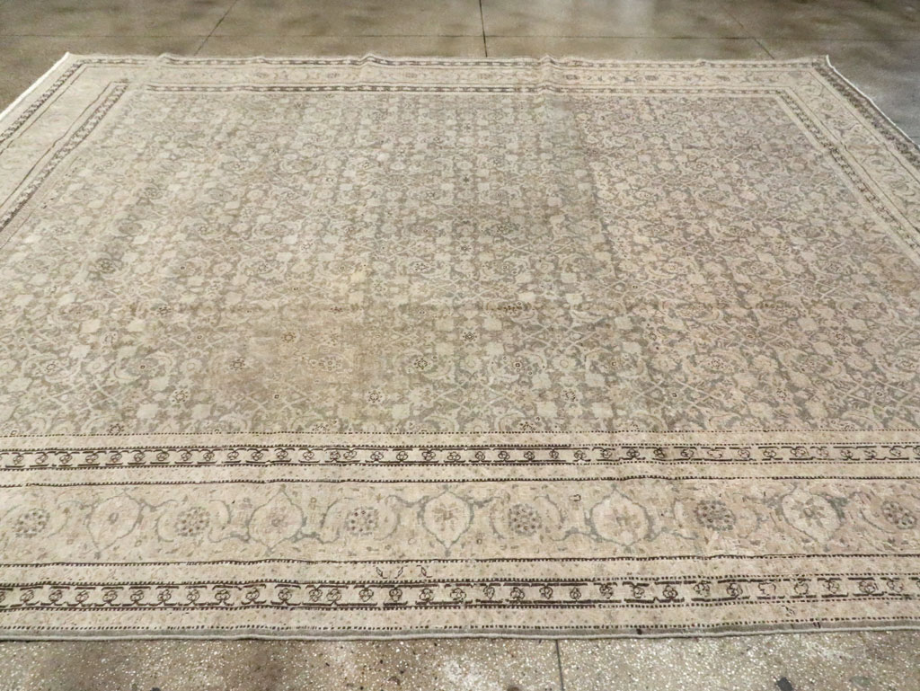Antique Persian Tabriz Room Size CarpetCarpet, No.22142 - Gss