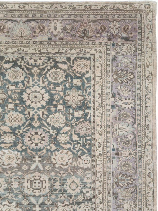 Vintage Persian Malayer Large Room Size Carpet, No.22145 - Gss