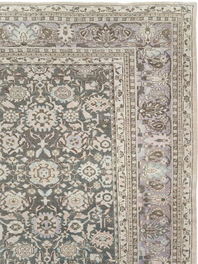 Vintage Persian Malayer Large Room Size Carpet, No.22145 - Gss