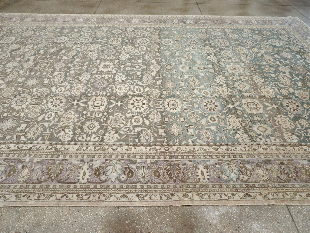 Vintage Persian Malayer Large Room Size Carpet, No.22145 - Gss