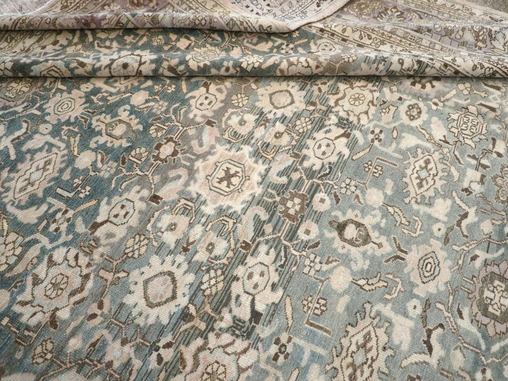 Vintage Persian Malayer Large Room Size Carpet, No.22145 - Gss