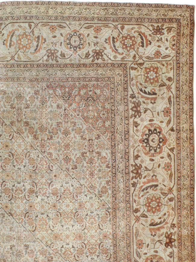 Antique Persian Tabriz Carpet, No.22148 - Gss