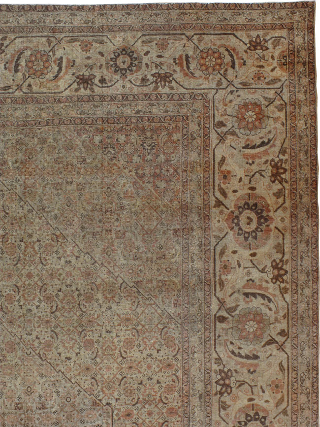 Antique Persian Tabriz Carpet, No.22148 - Gss