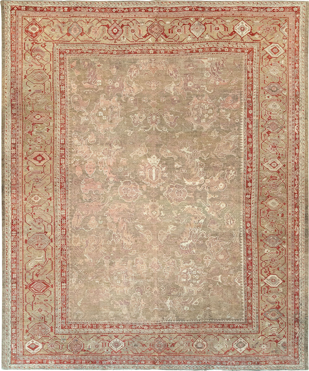 Antique Turkish Oushak Carpet, No.22167 - Gss