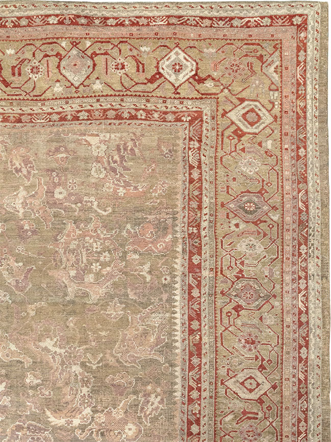 Antique Turkish Oushak Carpet, No.22167 - Gss