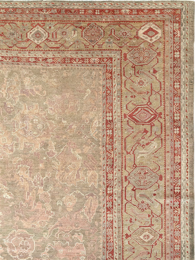 Antique Turkish Oushak Carpet, No.22167 - Gss