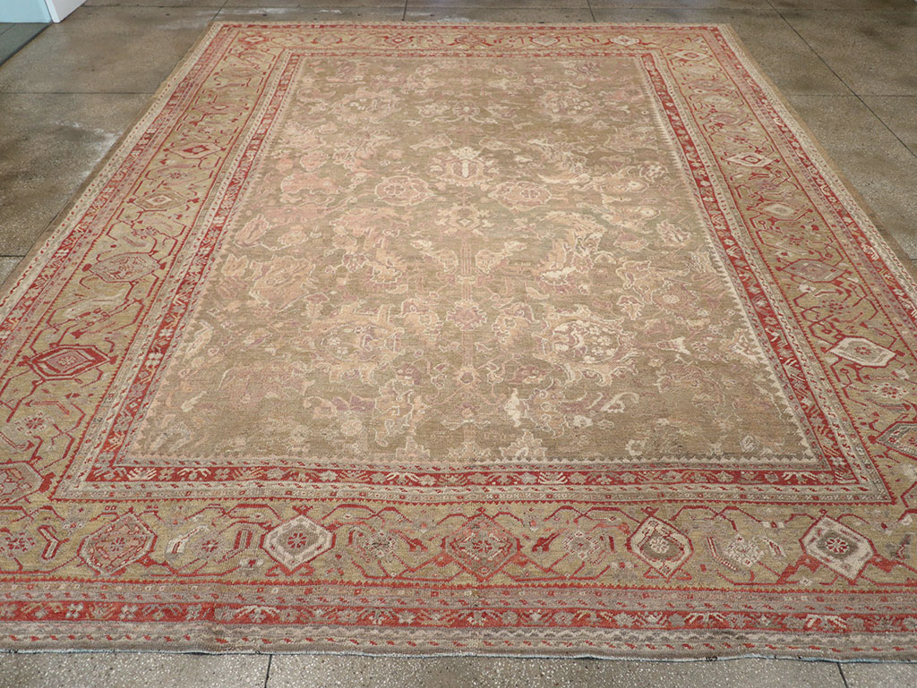 Antique Turkish Oushak Carpet, No.22167 - Gss
