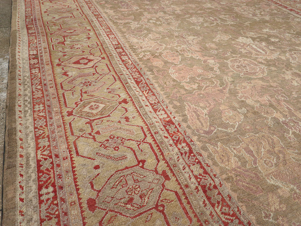 Antique Turkish Oushak Carpet, No.22167 - Gss
