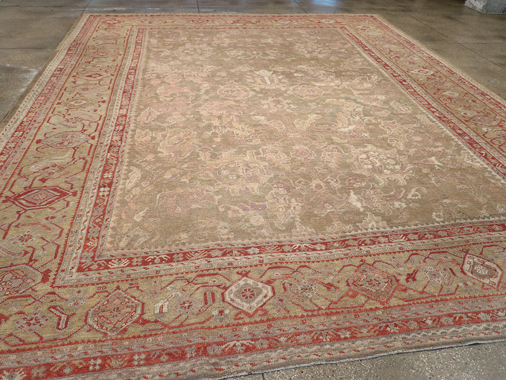 Antique Turkish Oushak Carpet, No.22167 - Gss