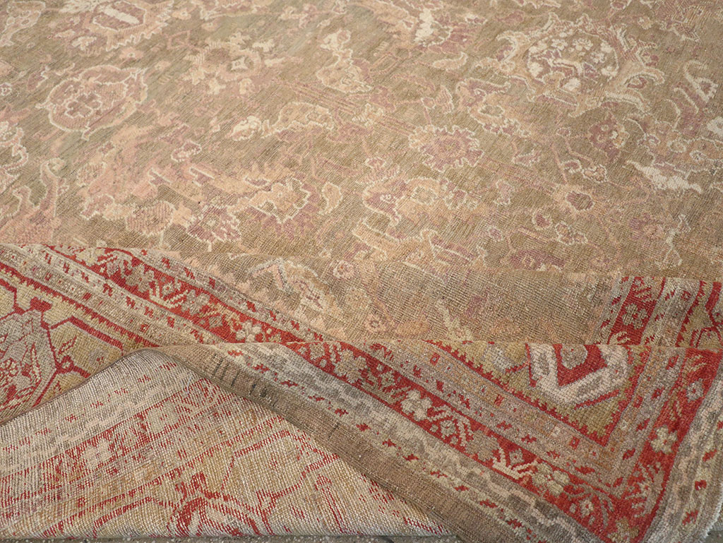 Antique Turkish Oushak Carpet, No.22167 - Gss