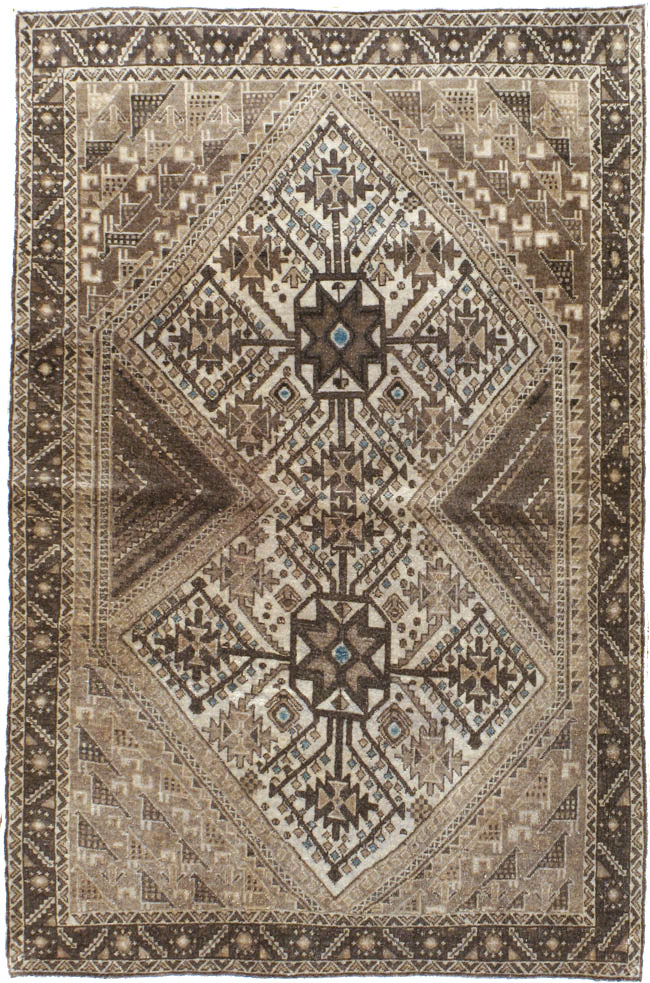 Vintage Persian Afshar Rug, No.22184 - Gss