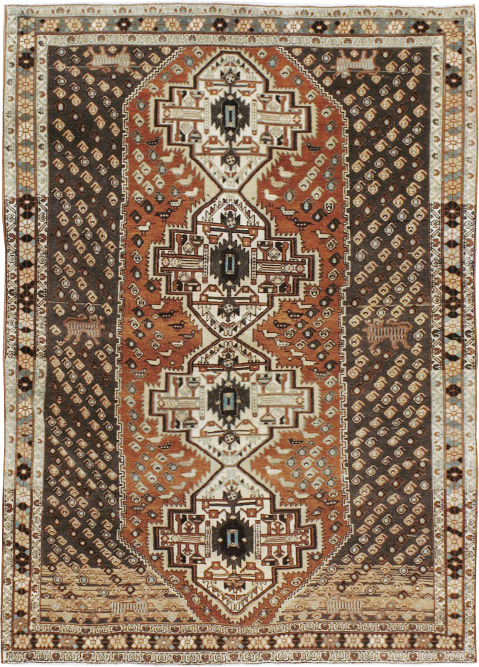 Vintage Persian Afshar Rug, No.22191 - Gss
