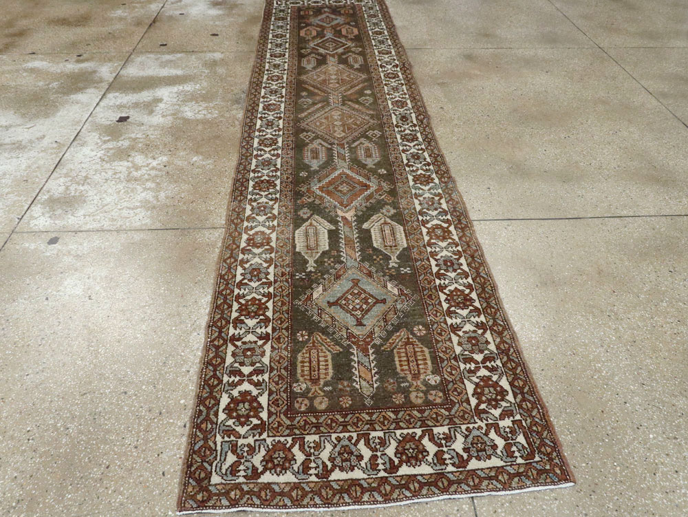 Antique Persian Kurdish Runner, No.22243 - Gss