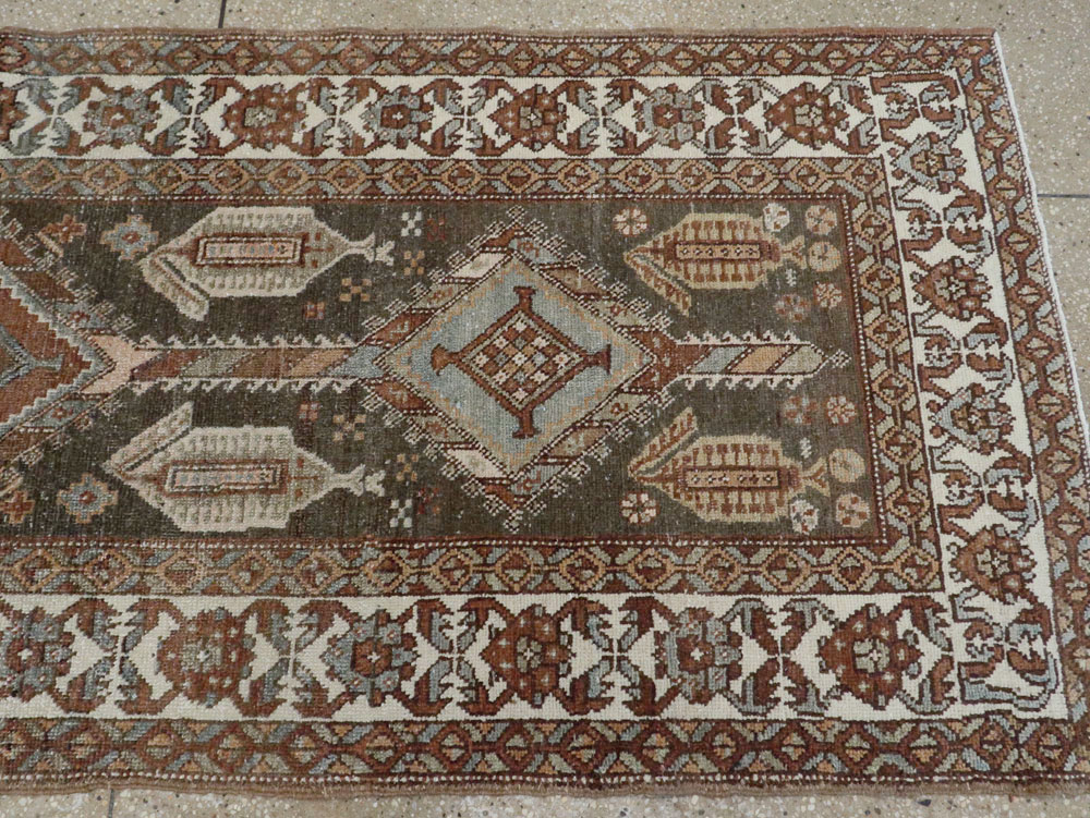Antique Persian Kurdish Runner, No.22243 - Gss