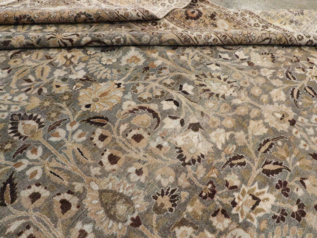 Antique Persian Mashad Large Carpet, No.22261 - Gss