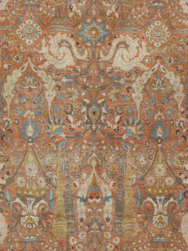 Antique Persian Tabriz Hagi Jalili Carpet, No.22278 - Gss