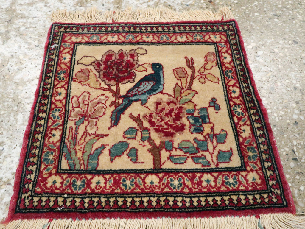 Antique Persian Tabriz Pictorial Rug, No.22294 - Gss