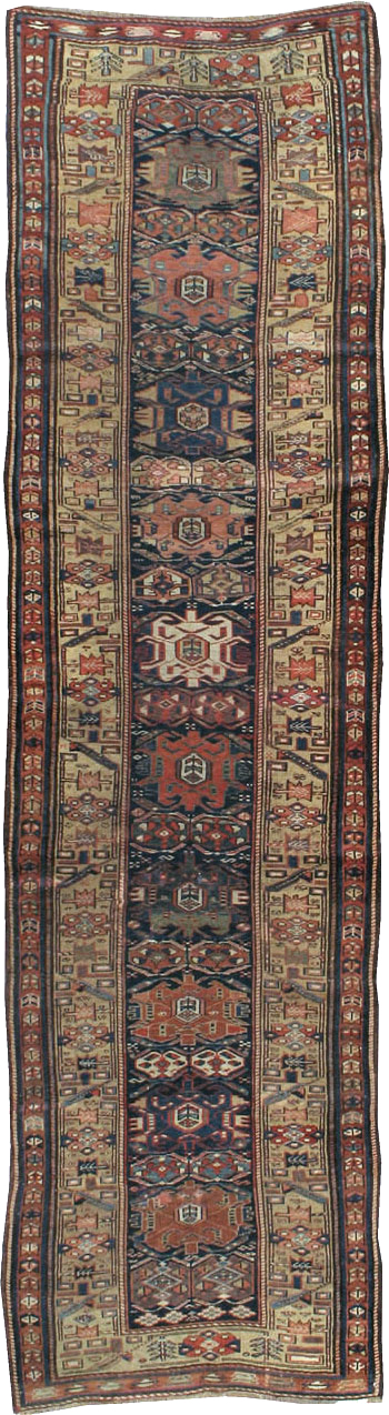 Antique Persian Kurdish Runner, No.22295 - Gss