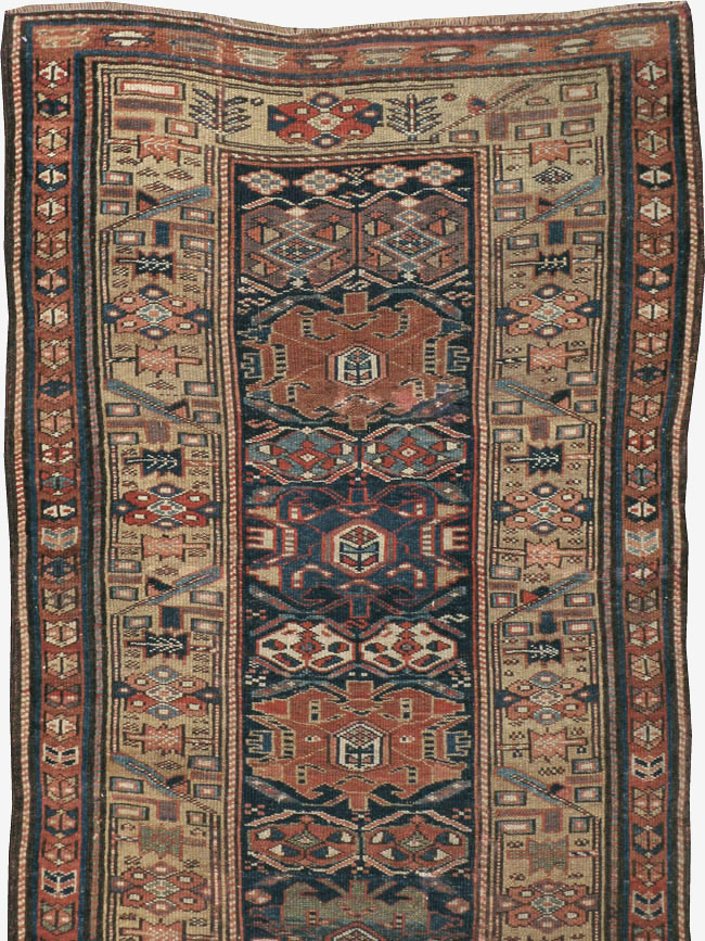 Antique Persian Kurdish Runner, No.22295 - Gss