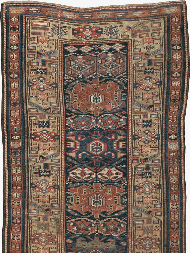 Antique Persian Kurdish Runner, No.22295 - Gss