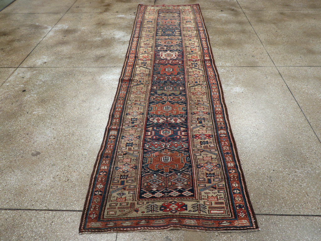 Antique Persian Kurdish Runner, No.22295 - Gss