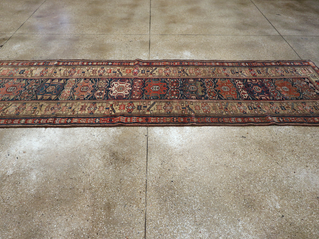 Antique Persian Kurdish Runner, No.22295 - Gss