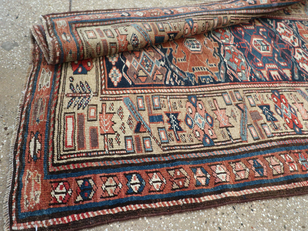 Antique Persian Kurdish Runner, No.22295 - Gss