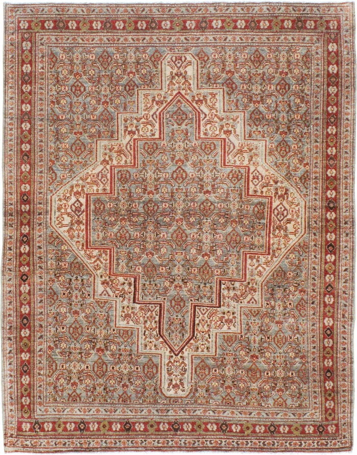 Antique Persian Senneh Rug, No.22301 - Gss