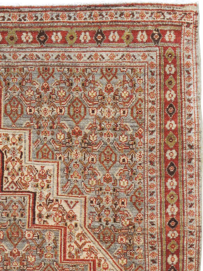 Antique Persian Senneh Rug, No.22301 - Gss