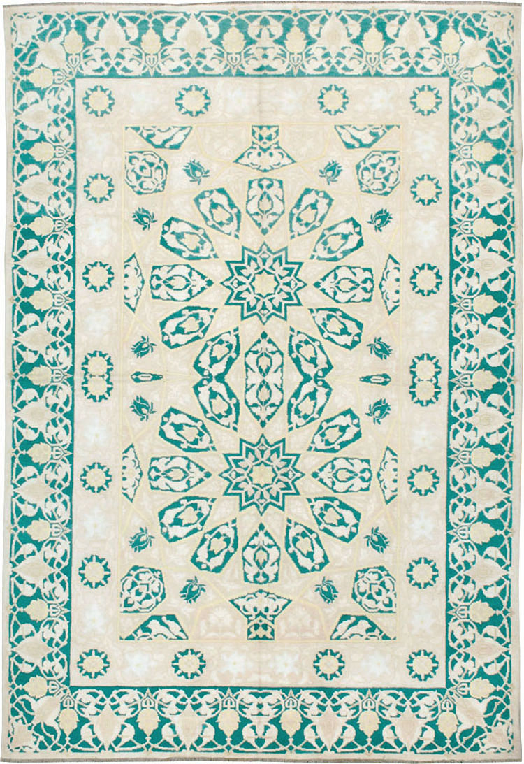 Vintage Indian Cotton Agra Carpet, No.22328 - Gss