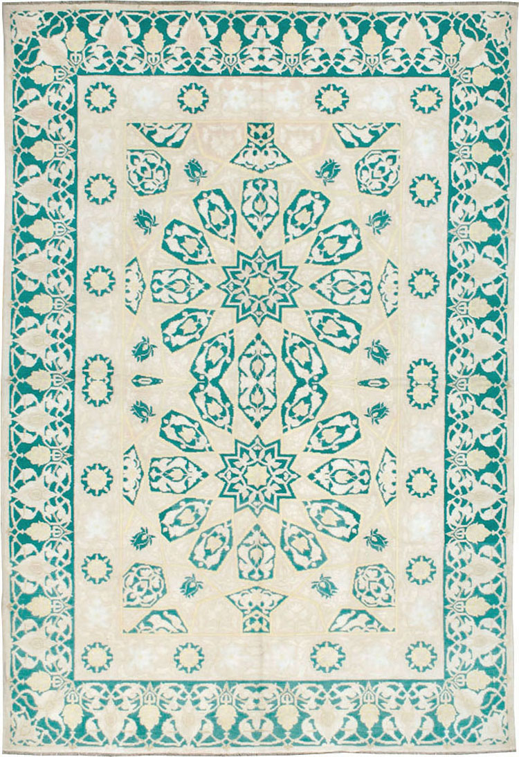 Vintage Indian Cotton Agra Carpet, No.22328 - Gss