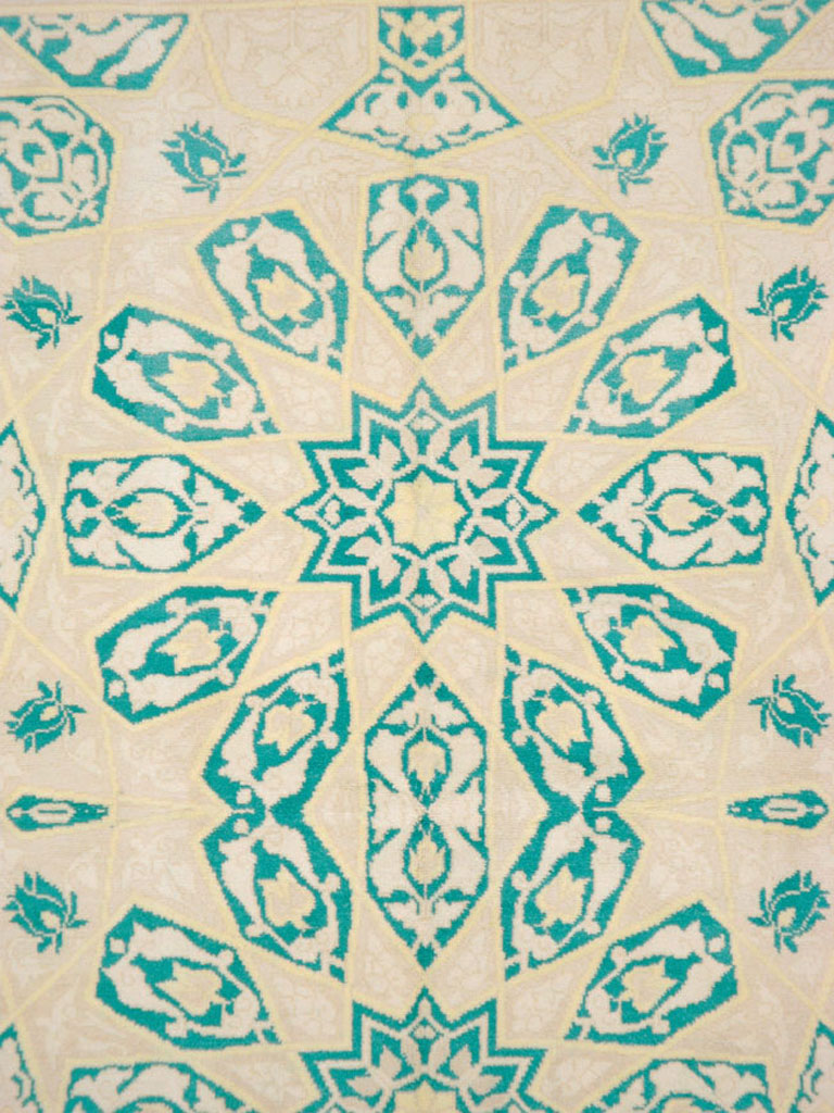 Vintage Indian Cotton Agra Carpet, No.22328 - Gss