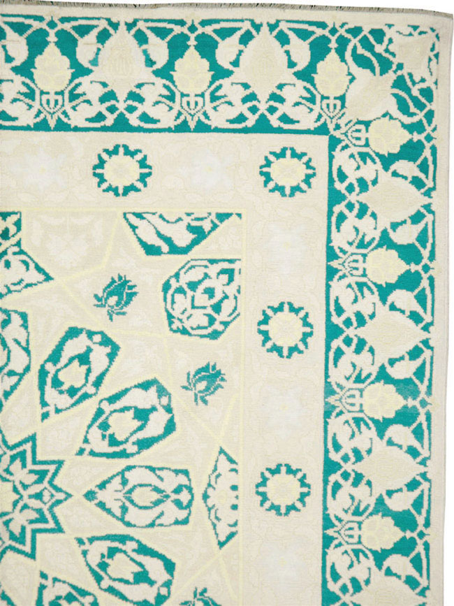 Vintage Indian Cotton Agra Carpet, No.22328 - Gss