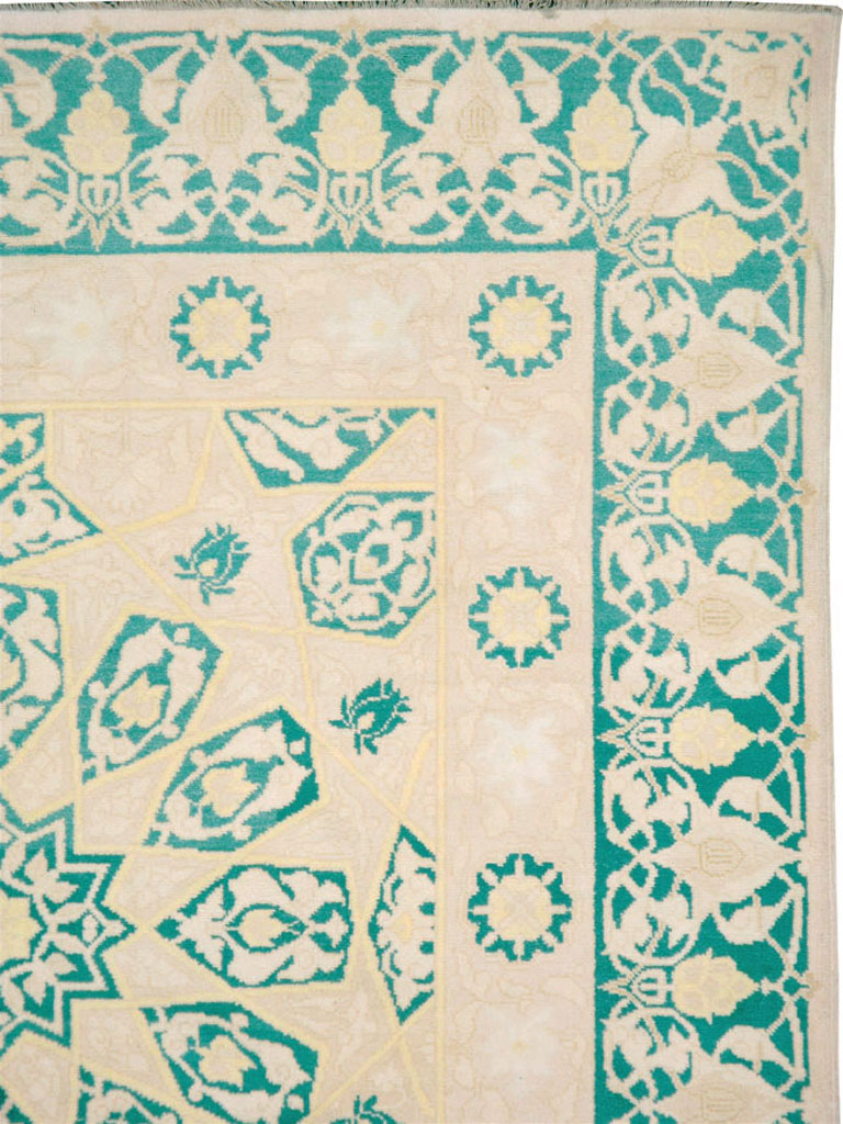 Vintage Indian Cotton Agra Carpet, No.22328 - Gss