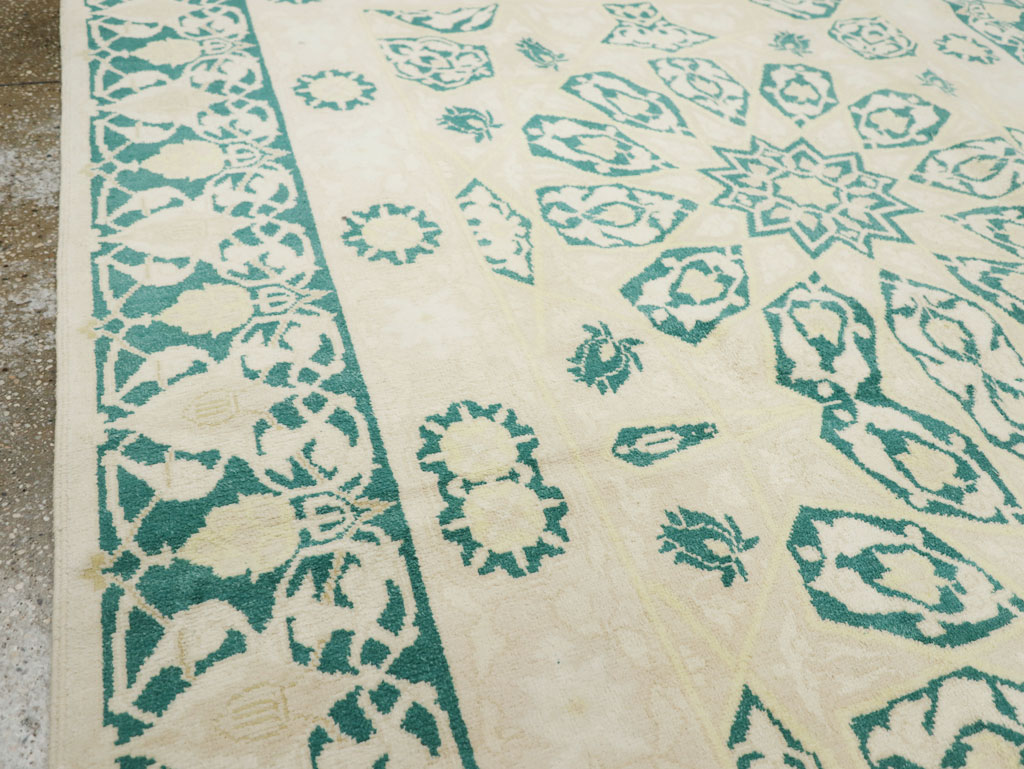 Vintage Indian Cotton Agra Carpet, No.22328 - Gss