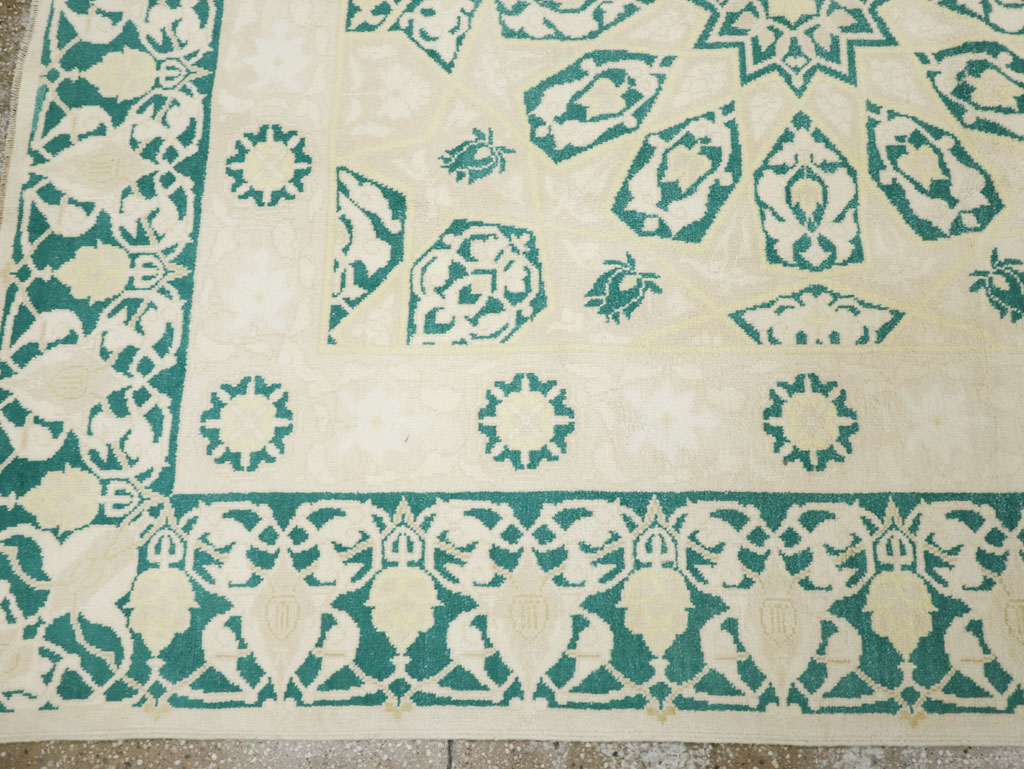Vintage Indian Cotton Agra Carpet, No.22328 - Gss