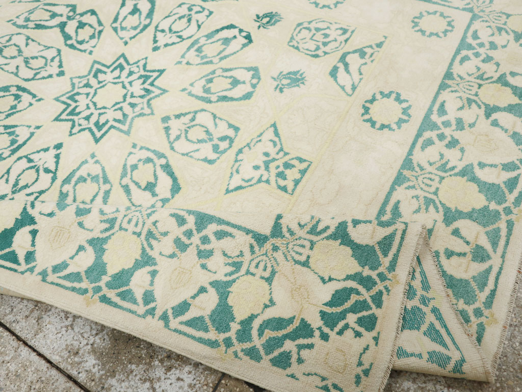 Vintage Indian Cotton Agra Carpet, No.22328 - Gss