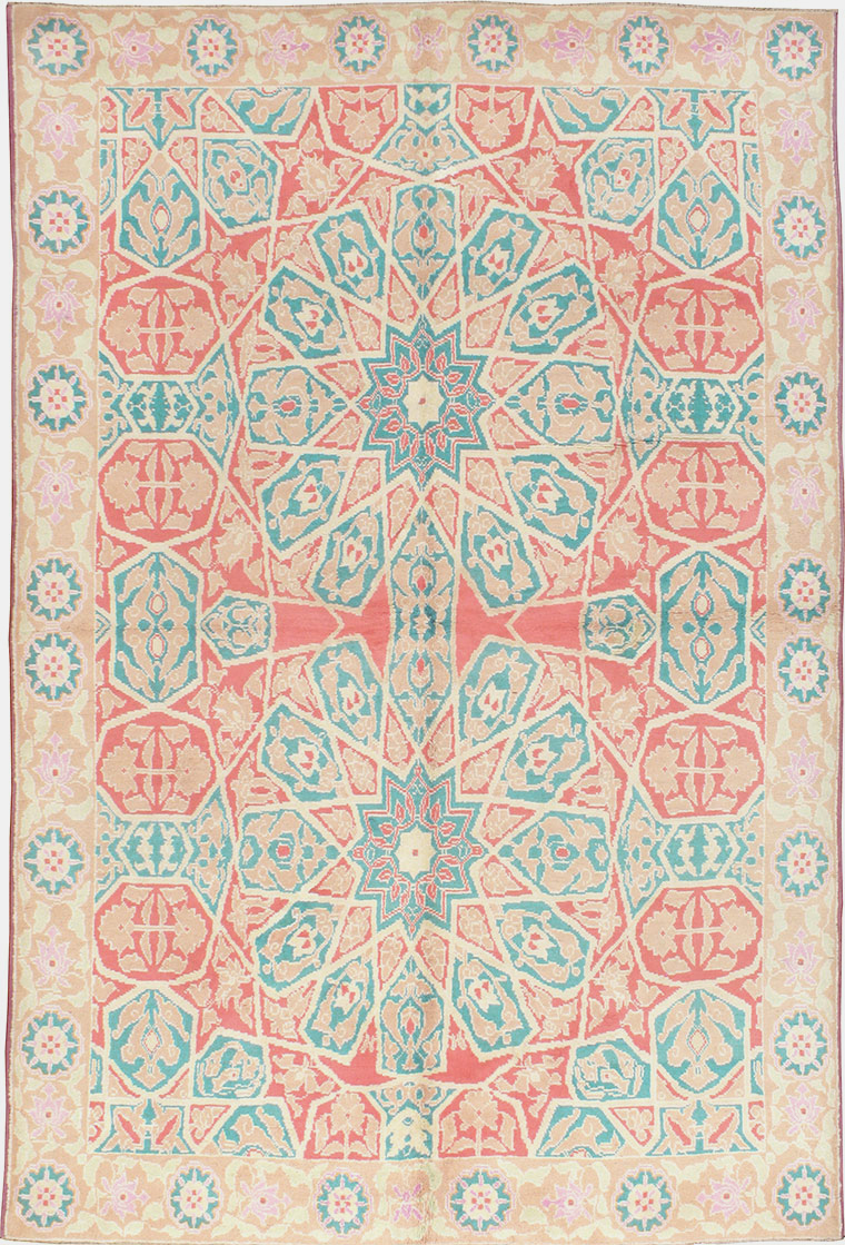 Vintage Indian Cotton Agra Rug, No.22333 - Gss