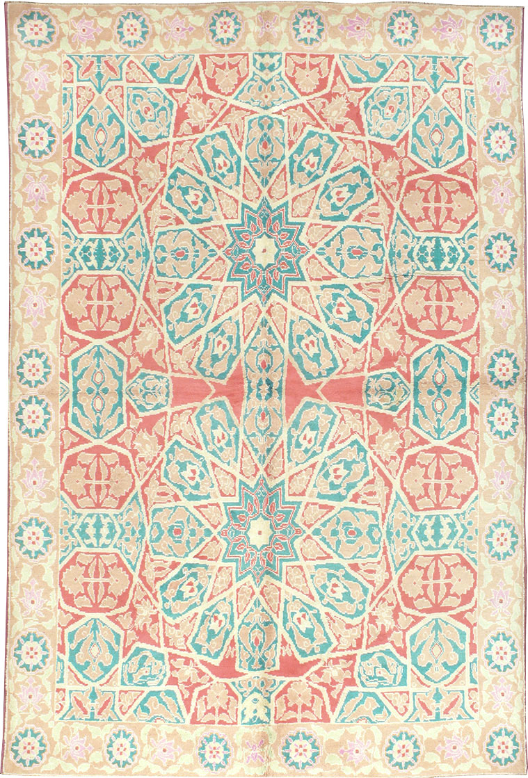 Vintage Indian Cotton Agra Rug, No.22333 - Gss