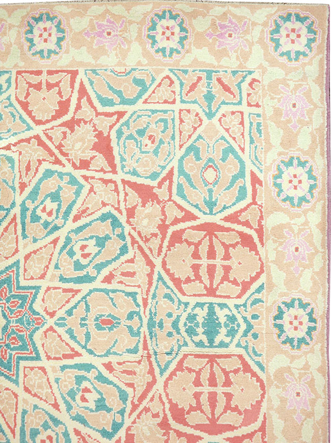 Vintage Indian Cotton Agra Rug, No.22333 - Gss