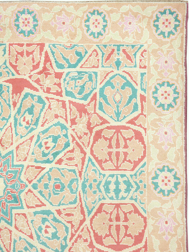 Vintage Indian Cotton Agra Rug, No.22333 - Gss