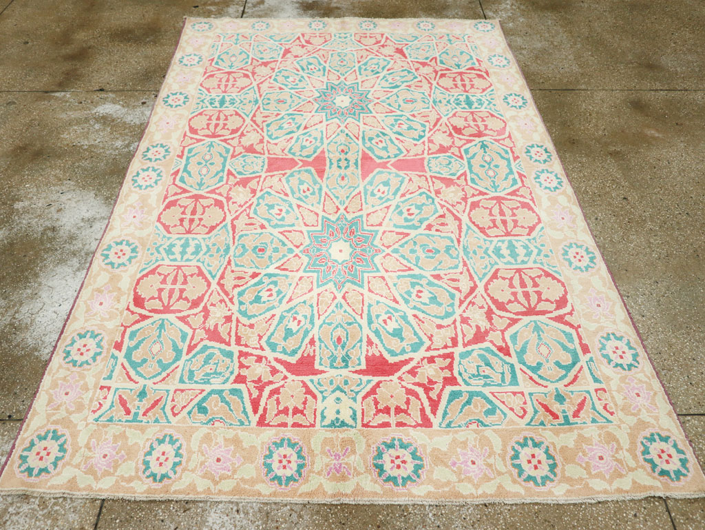 Vintage Indian Cotton Agra Rug, No.22333 - Gss