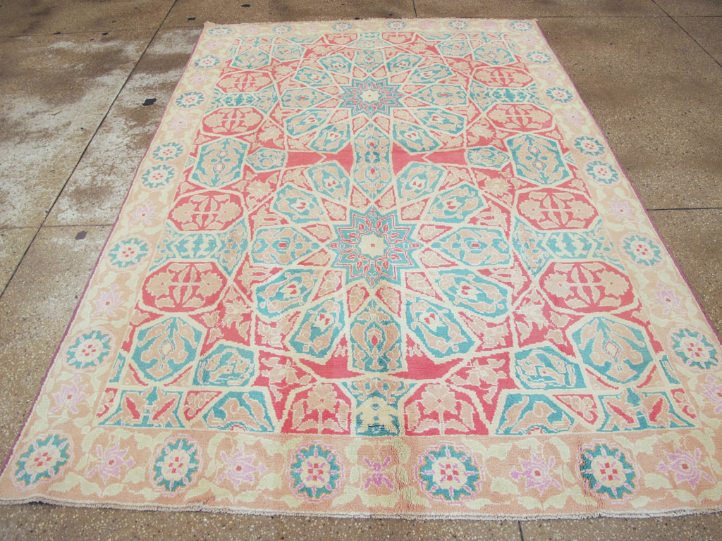 Vintage Indian Cotton Agra Rug, No.22333 - Gss