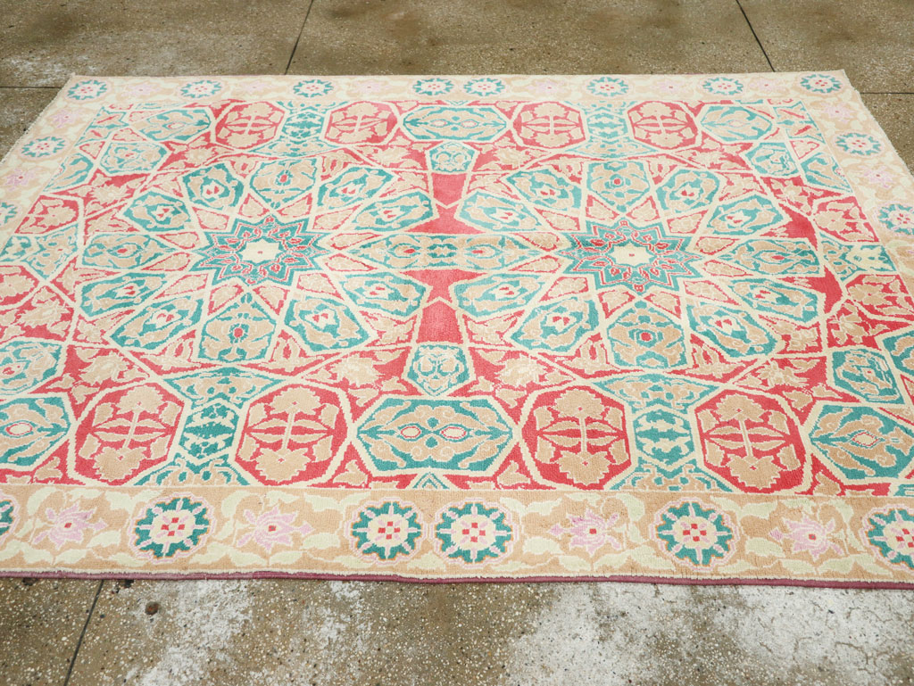 Vintage Indian Cotton Agra Rug, No.22333 - Gss