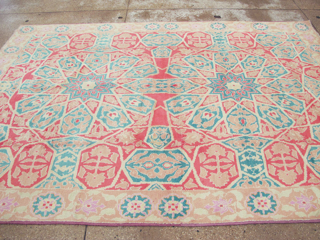 Vintage Indian Cotton Agra Rug, No.22333 - Gss