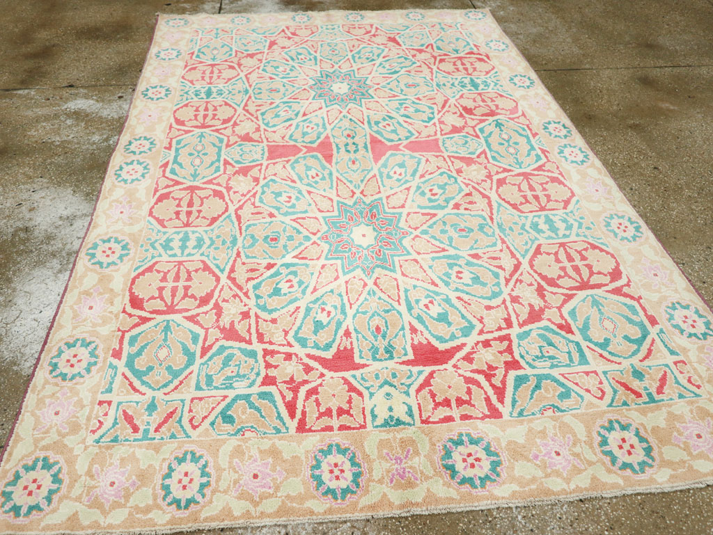 Vintage Indian Cotton Agra Rug, No.22333 - Gss