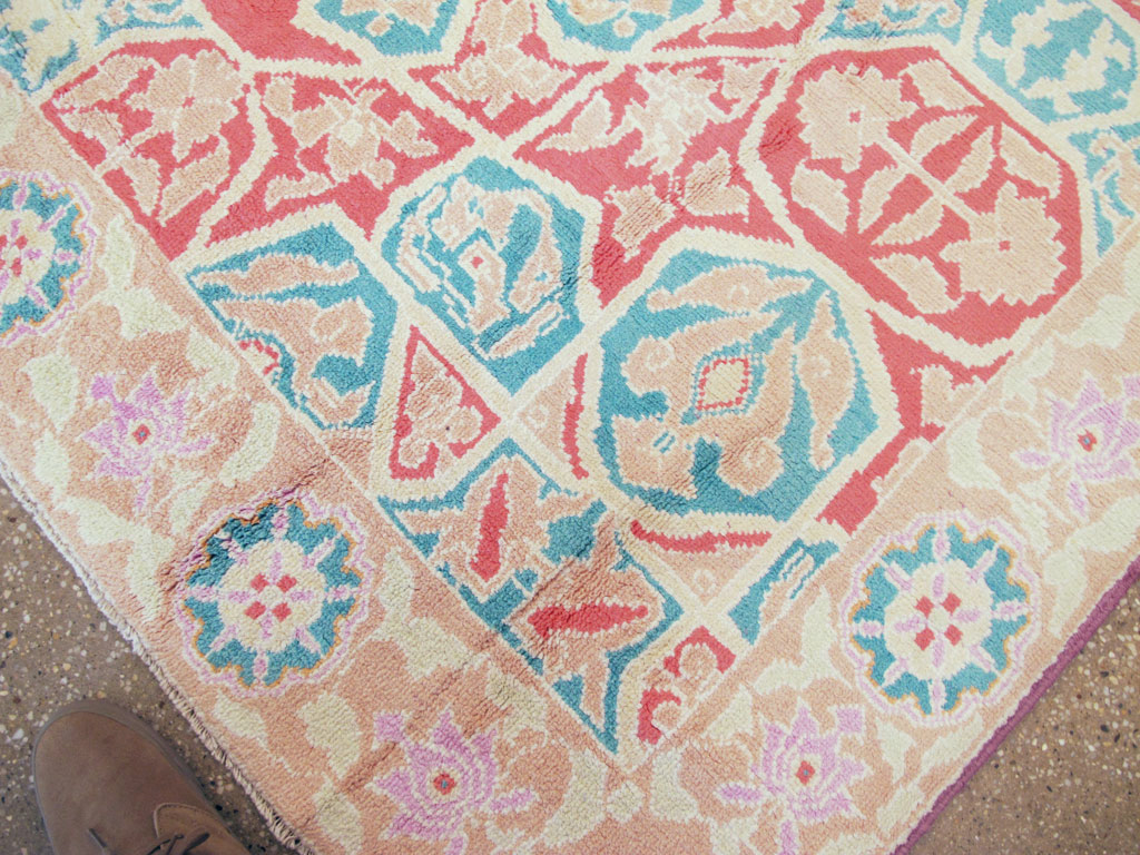 Vintage Indian Cotton Agra Rug, No.22333 - Gss