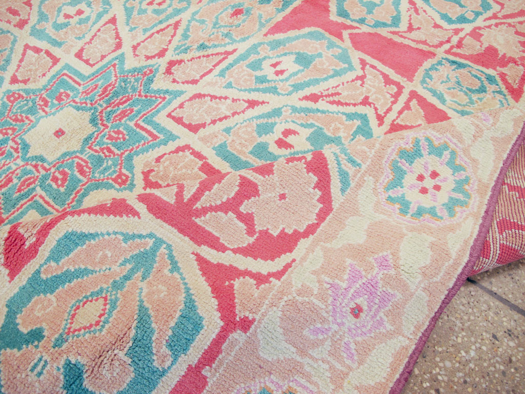 Vintage Indian Cotton Agra Rug, No.22333 - Gss