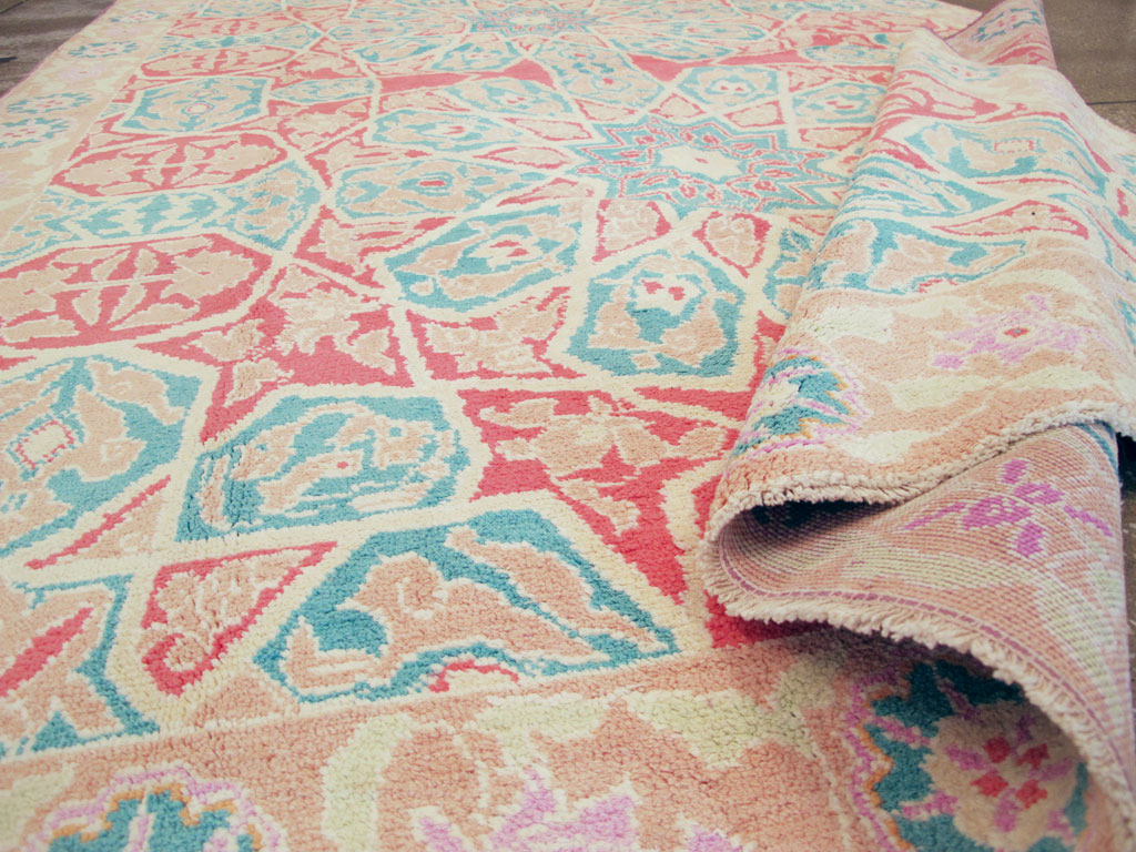 Vintage Indian Cotton Agra Rug, No.22333 - Gss